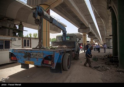 بازدید خبرنگاران از پروژه های عمرانی شهر کرمانشاه