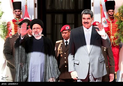 استقبال رسمی رئیس جمهور ونزوئلا از سید ابراهیم رییسی رییس جمهوری ایران