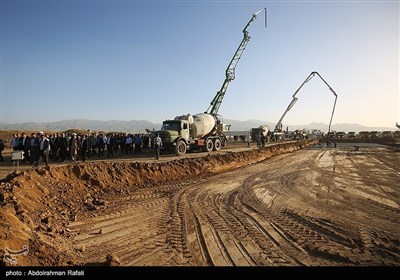 آیین شروع عملیات اجرای پروژه طرح ملی مسکن استان همدان