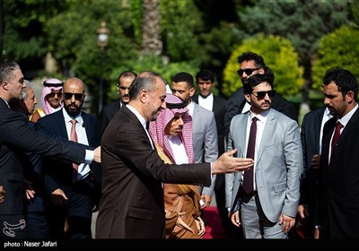 امير عبد اللهيان يستقبل وزير الخارجية السعودي
