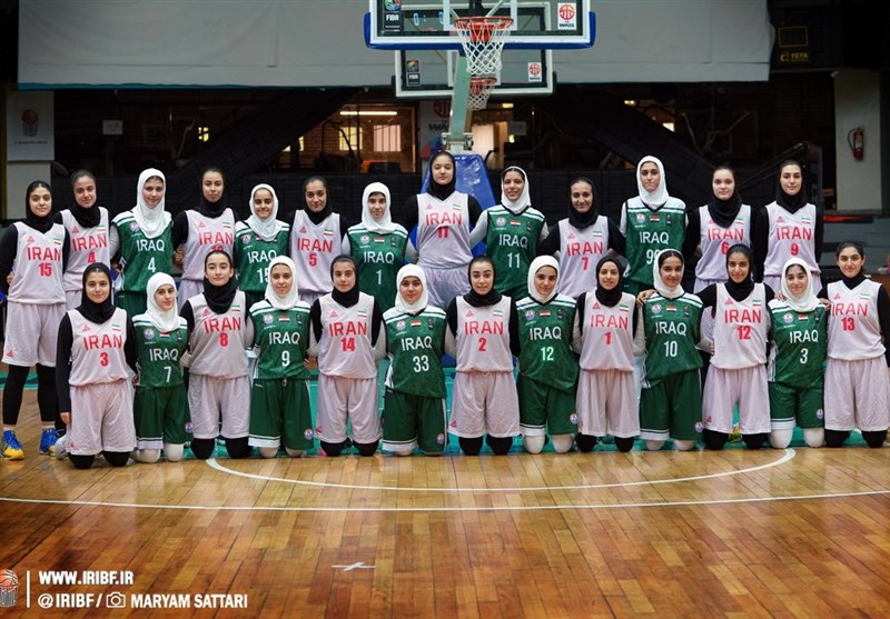 پیروزی تیم بسکتبال دختران زیر 16 سال ایران برابر عراق