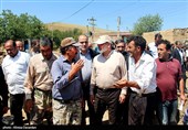 بازدید احمدی وحیدی کشور از مناطق سیل زده اردبیل