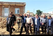 بازدید احمدی وحیدی کشور از مناطق سیل زده اردبیل