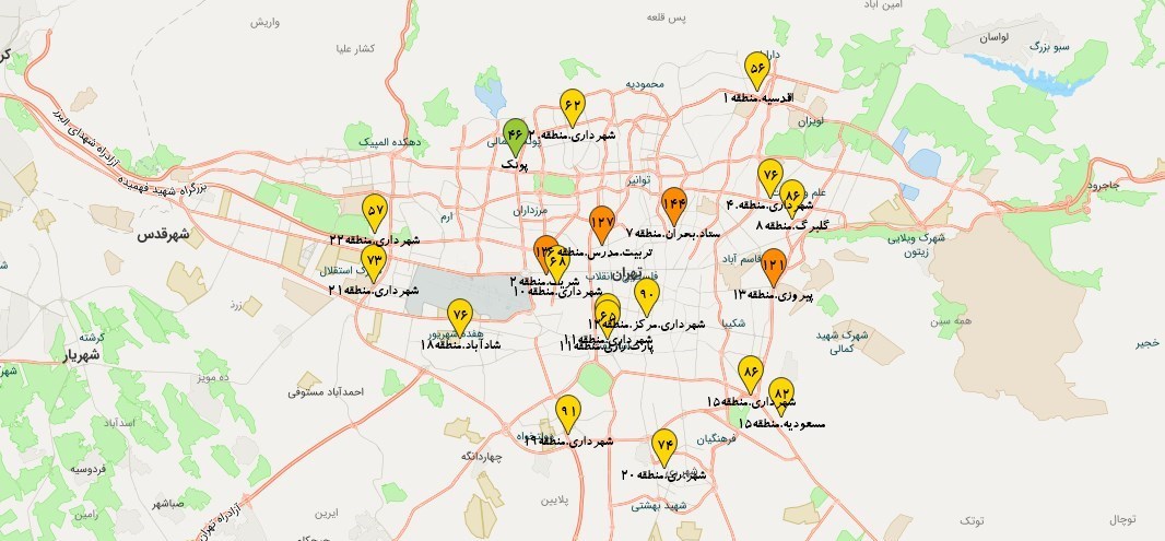 وضعیت هوای تهران 1402/03/31؛ بازگشت هوا به شرایط "قابل قبول" 2