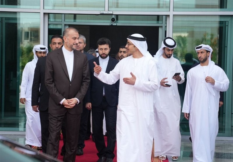 دیدار امیرعبداللهیان با وزیر امور خارجه امارات