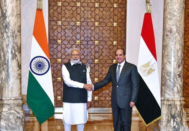 تعهد مصر و هند برای تقویت روابط در جریان سفر مودی به قاهره