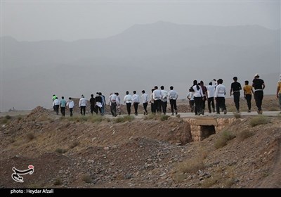 برپایی کاروان پیاده وارثان حماسه شهید اردهال در کاشان