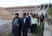 وزیر میراث‌فرهنگی از سد تاریخی فریمان بازدید کرد+تصاویر
