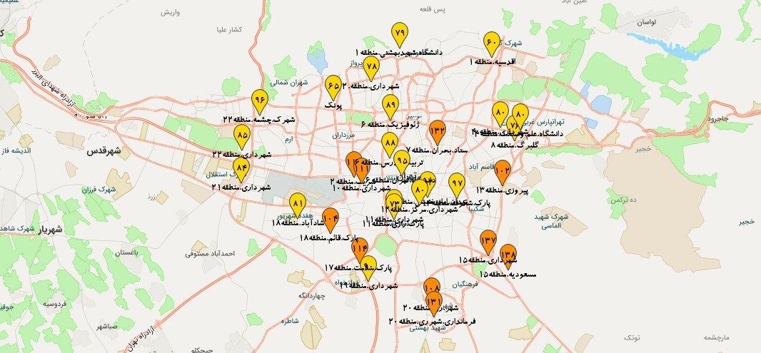 وضعیت هوای تهران 1402/04/09؛ تنفس هوای قابل قبول" پس از یک هفته 2