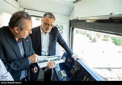 رونمایی از 6 رام قطار متروی اورهال شده با حضور علیرضا زاکانی، شهردار تهران