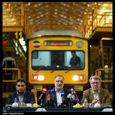 رونمایی از 6 رام قطار متروی اورهال شده با حضور علیرضا زاکانی، شهردار تهران