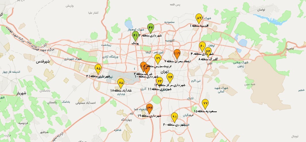 کیفیت هوای تهران , شرکت کنترل کیفیت هوا , 