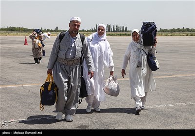 بازگشت اولین کاروان حجاج آذربایجان غربی