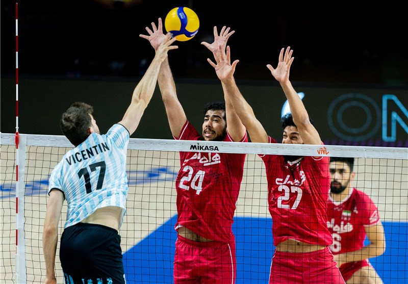لیگ ملت‌های والیبال | شکست ایران مقابل آرژانتین در ماراتنی نفس‌گیر