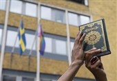 Protest Held in Stockholm against Desecration of Quran