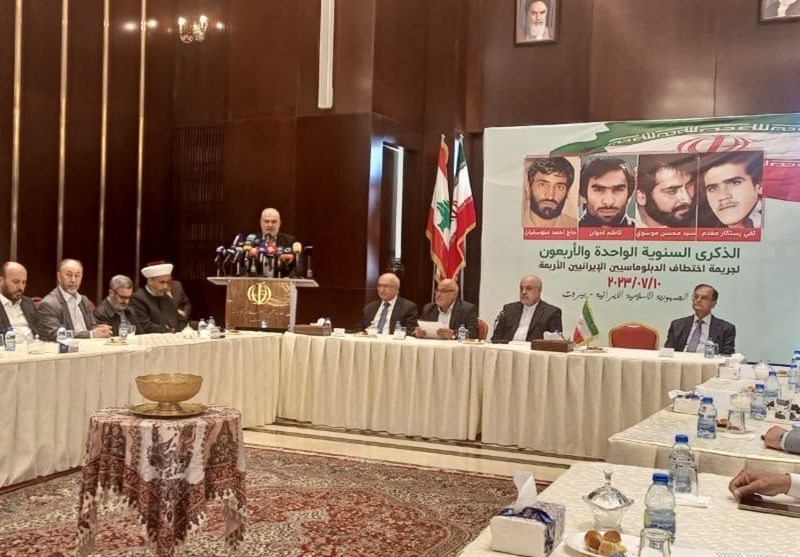 تاکید سفیر ایران در لبنان بر پیگیری پرونده ربایش چهار دیپلمات ایرانی