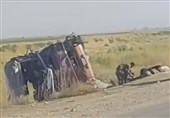 تصادف اتوبوس زائران ایرانی در جاده سامراء