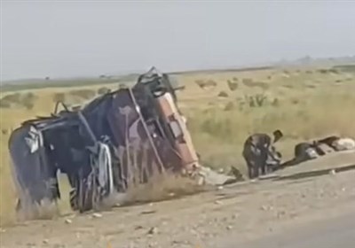  تصادف اتوبوس زائران ایرانی در جاده سامراء 