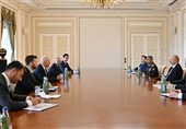 دیدار وزیر جنگ رژیم صهیونیستی با رئیس جمهور آذربایجان