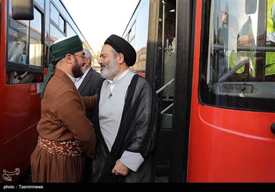 بازدید سرپرست حجاج ایرانی از حمل و نقل درون شهری - مکه