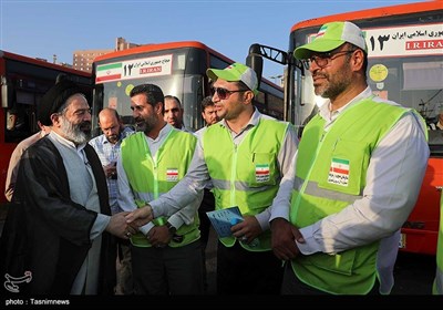 بازدید سرپرست حجاج ایرانی از حمل و نقل درون شهری - مکه