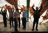 برپایی خیمه عزای محرم در امامزاده موسی مبرقع (ع)