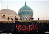 برپایی خیمه عزای محرم در امامزاده موسی مبرقع (ع)