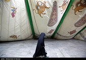 برپایی خیمه عزای محرم در امامزاده موسی مبرقع (ع)