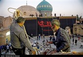 برپایی خیمه عزای محرم در امامزاده موسی مبرقع (ع)
