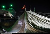 برپایی خیمه عزای محرم در امامزاده موسی مبرقع (ع)