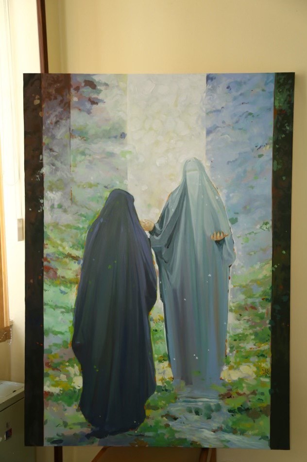 حضرت زهرا , عفاف و حجاب , نقاشی , هنرهای تجسمی , 
