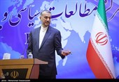نشست خبری مشترک بدر بن حمد البوسعیدی و حسین امیرعبداللهیان وزرای امور خارجه ایران و عمان