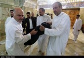 آیین تعویض روپوش ضریح مطهر امامین عسکریین (ع) - سامرا