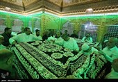 آیین تعویض روپوش ضریح مطهر امامین عسکریین (ع) - سامرا