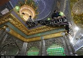 آیین تعویض روپوش ضریح مطهر امامین عسکریین (ع) - سامرا
