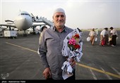 بازگشت اولین گروه از حجاج بیت الله الحرام به فرودگاه همدان
