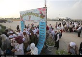 بازگشت اولین گروه از حجاج بیت الله الحرام به فرودگاه همدان