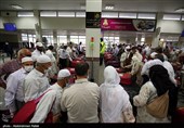بازگشت اولین گروه از حجاج بیت الله الحرام به فرودگاه همدان