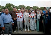 بازگشت اولین گروه از حجاج بیت الله الحرام به فرودگاه همدان