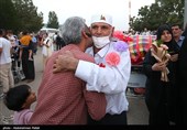 بازگشت اولین گروه از حجاج بیت الله الحرام به فرودگاه همدان