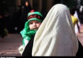 آیین شیرخوارگان حسینی در قزوین / نوزادان با علی‌اصغر(ع) هم‌پیمان شدند + تصاویر