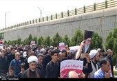 راهپیمایی مردم کاشان در محکومیت اهانت به قرآن کریم + تصاویر
