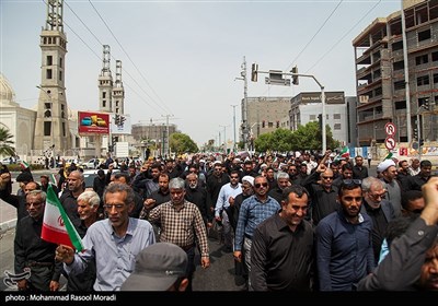 راهپیمایی مردم بندرعباس در محکومیت اهانت به قرآن کریم 