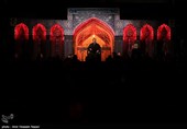 مراسم عزاداری شب پنجم محرم در مهدیه قزوین