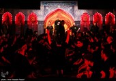 مراسم عزاداری شب پنجم محرم در مهدیه قزوین