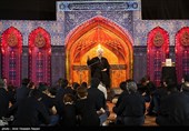 مراسم عزاداری شب پنجم محرم در مهدیه قزوین