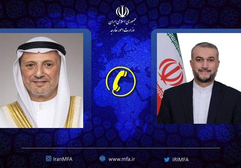 گفتگوی تلفنی وزرای امور خارجه جمهوری اسلامی ایران و کویت