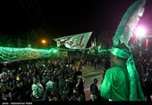 مراسم عزاداری شب ششم محرم در مریانج - همدان