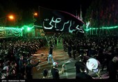 مراسم عزاداری شب ششم محرم در مریانج - همدان
