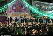 مراسم عزاداری شب ششم محرم در مریانج - همدان